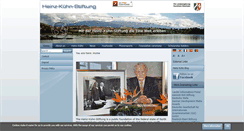 Desktop Screenshot of heinz-kuehn-stiftung.de