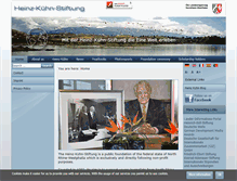 Tablet Screenshot of heinz-kuehn-stiftung.de